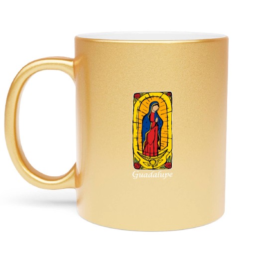 Guadalupe (dark) Metallic Mugs