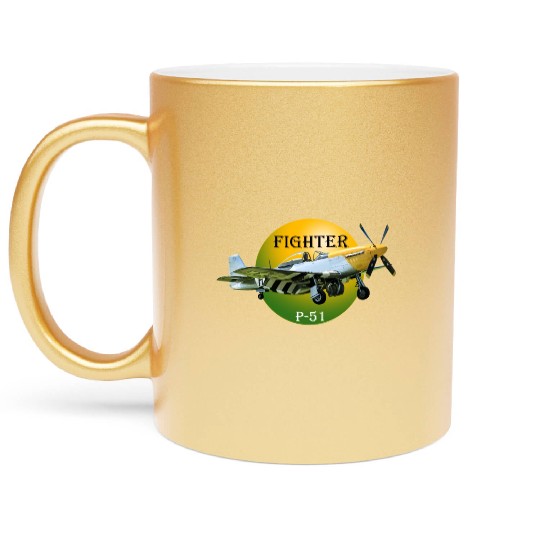 P-51 Metallic Mugs