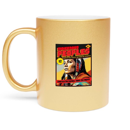 Indigenous Peoples Embrace The Journey Metallic Mugs