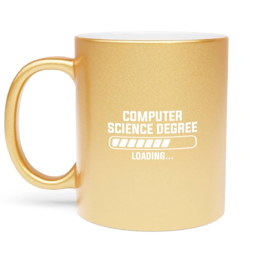 computer science degree Metallic Mugs