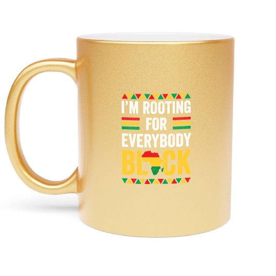 Everybody Black Gift Afro American Metallic Mugs