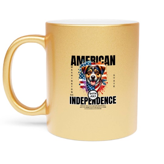 Washington D.C.'s State Dog: The Mixed Breed Metallic Mugs