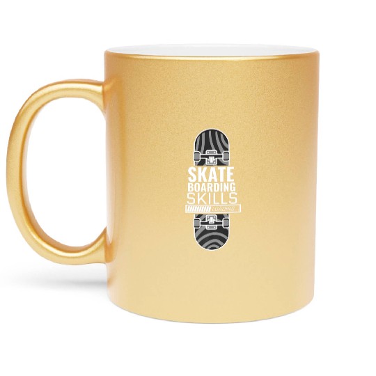 Skateboard Clothes Skateboarding Skills Loading Metallic Mugs