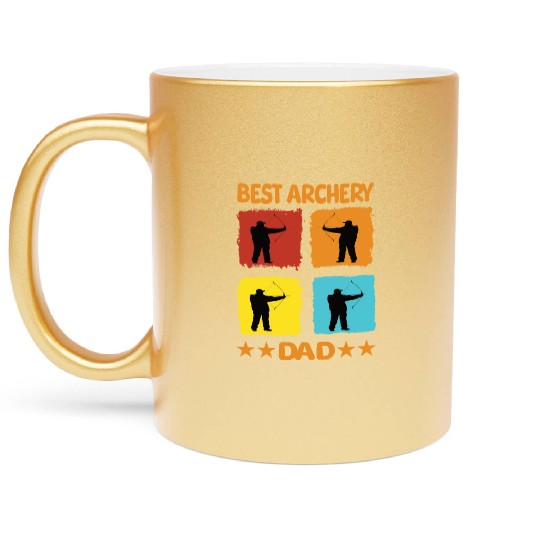 Best Archery Dad Metallic Mugs