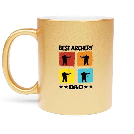 Best Archery Dad Metallic Mugs