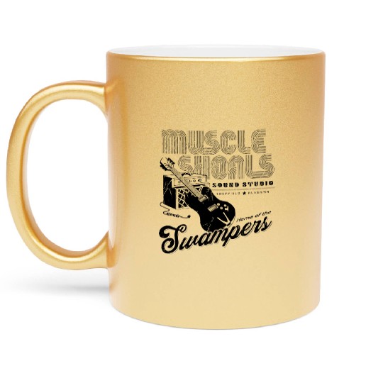 Vintage Muscle Shoals Guitar Metallic Mugs