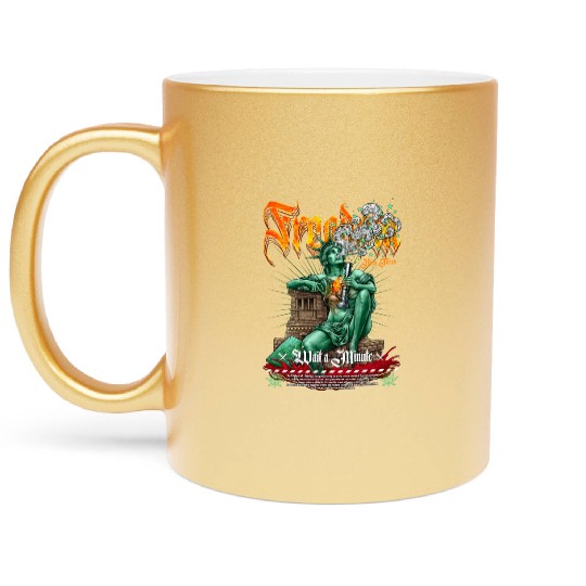 statue of liberty smoking #2 Metallic Mugs