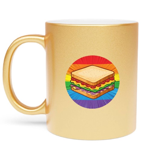 LGBTQ Sandwich Metallic Mugs