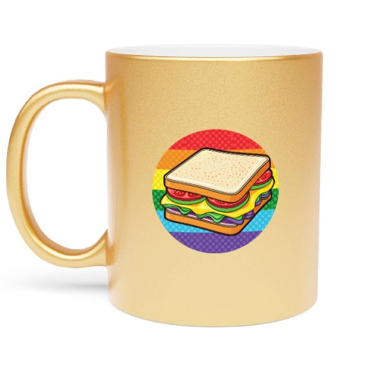 LGBTQ Sandwich Metallic Mugs
