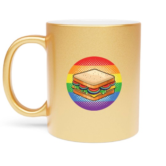 LGBTQ Sandwich Metallic Mugs