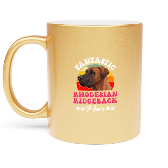 Ridgeback FANTASTIC RHODESIAN RIDGEBACK MOM Metallic Mugs