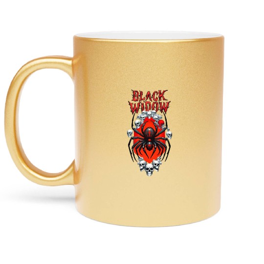 BLACK WIDOW Metallic Mugs