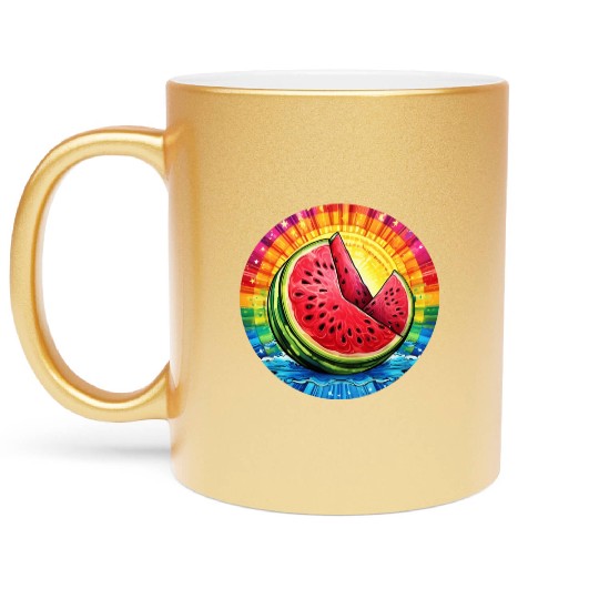 LGBTQ Melon Metallic Mugs