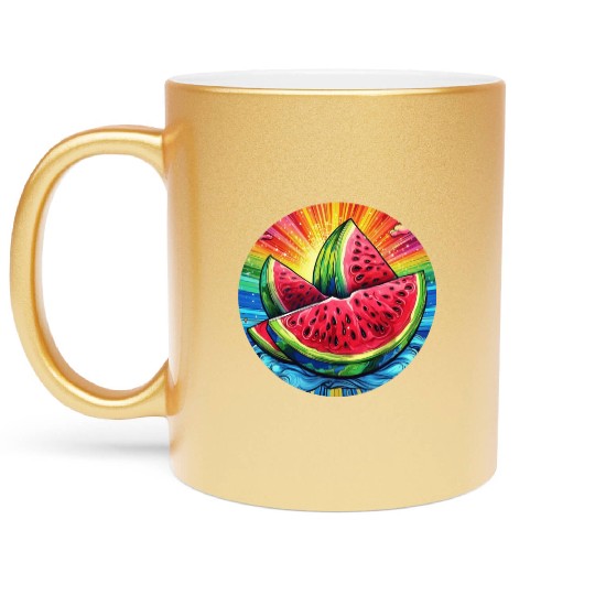 LGBTQ Melon Metallic Mugs