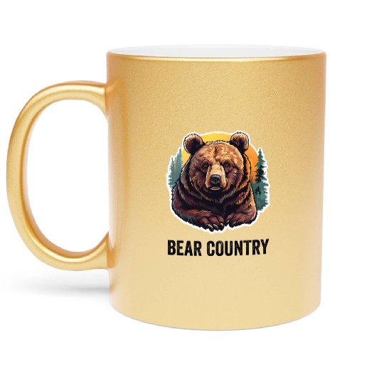 bear country Metallic Mugs