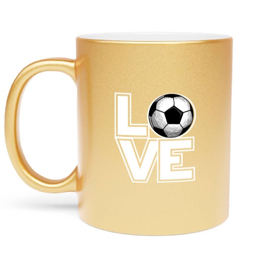 Futsal LOVE Funny Soccer Futsal Coach Metallic Mugs