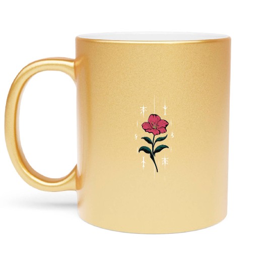 Voodoo Hibiscus Flower Metallic Mugs