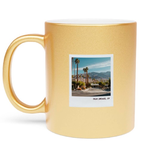 Mono Enterprises "Travels" Palm Springs #3 Metallic Mugs