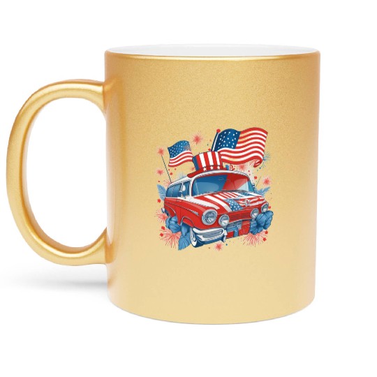 Land of the Free Metallic Mugs