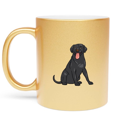 Dog - Black Lab Metallic Mugs