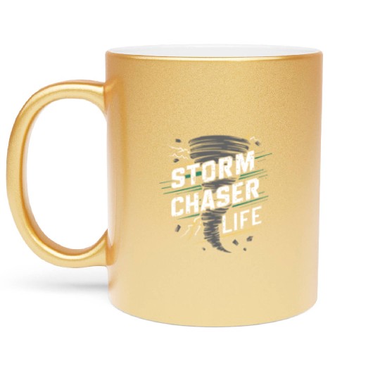 Tornado Chasing Adventures: Embrace Nature's Fury Metallic Mugs