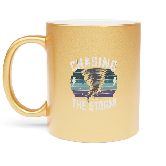 Tornado Chasing Adventures: Embrace Nature's Fury Metallic Mugs