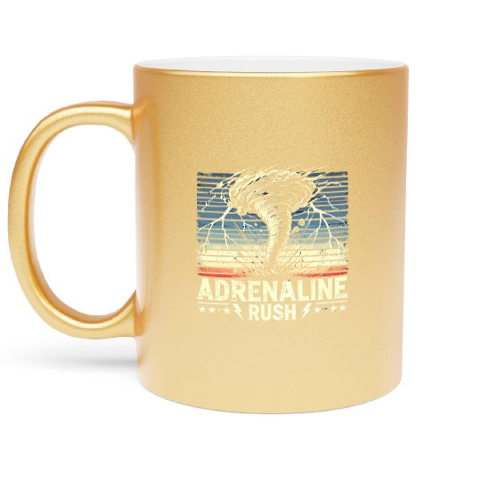 Tornado Chasing Adventures: Embrace Nature's Fury Metallic Mugs