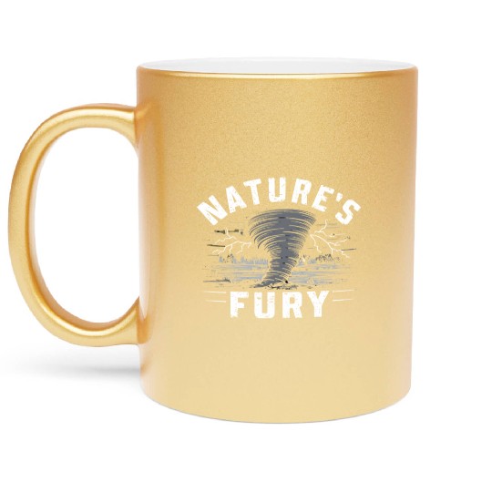 Tornado Chasing Adventures: Embrace Nature's Fury Metallic Mugs