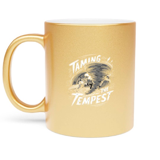 Tornado Chasing Adventures: Embrace Nature's Fury Metallic Mugs