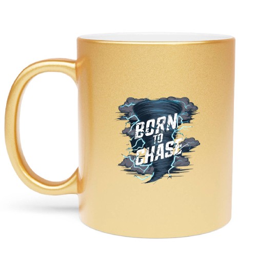 Tornado Chasing Adventures: Embrace Nature's Fury Metallic Mugs