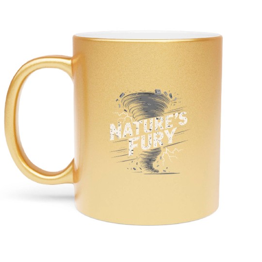 Tornado Chasing Adventures: Embrace Nature's Fury Metallic Mugs