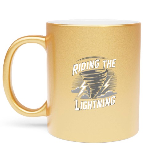 Tornado Chasing Adventures: Embrace Nature's Fury Metallic Mugs