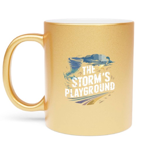 Tornado Chasing Adventures: Embrace Nature's Fury Metallic Mugs