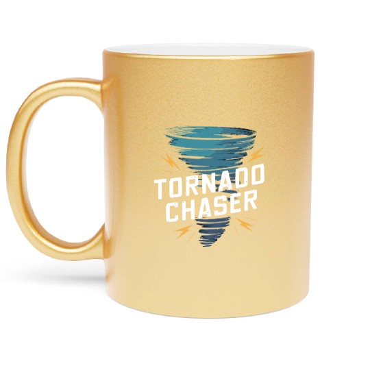 Tornado Chasing Adventures: Embrace Nature's Fury Metallic Mugs