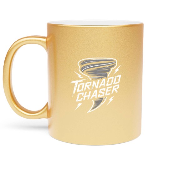 Tornado Chasing Adventures: Embrace Nature's Fury Metallic Mugs