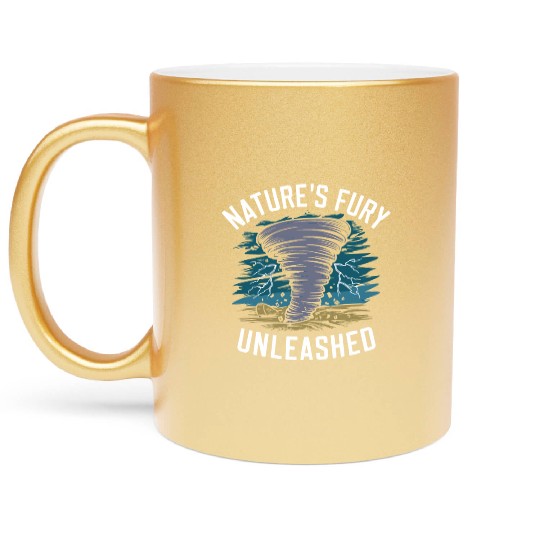 Tornado Chasing Adventures: Embrace Nature's Fury Metallic Mugs