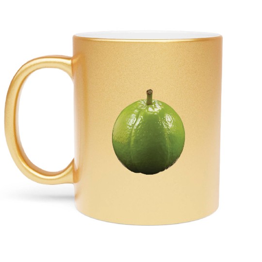 Guava Realistic Metallic Mugs