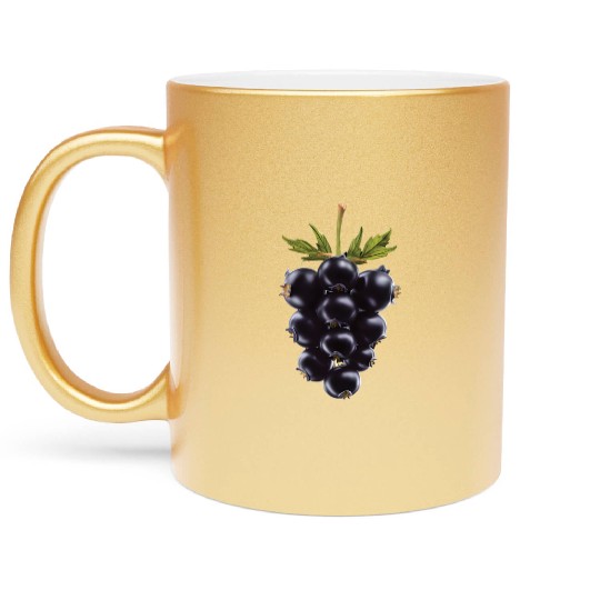 Blackberry Realistic Metallic Mugs