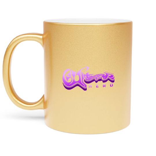 Guitar Hero - Typography Design Metallic Mugs