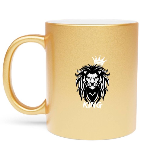Lion King Motivational design Metallic Mugs