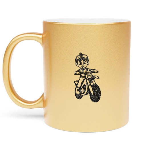 Wheelie Silly: Dirt Bike Comics & Rider Fails 001 Metallic Mugs