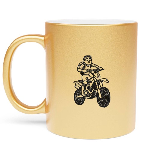 Wheelie Silly: Dirt Bike Comics & Rider Fails 017 Metallic Mugs