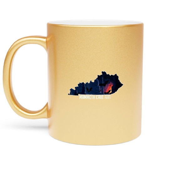 Mammoth National Kentucky Souvenir Metallic Mugs