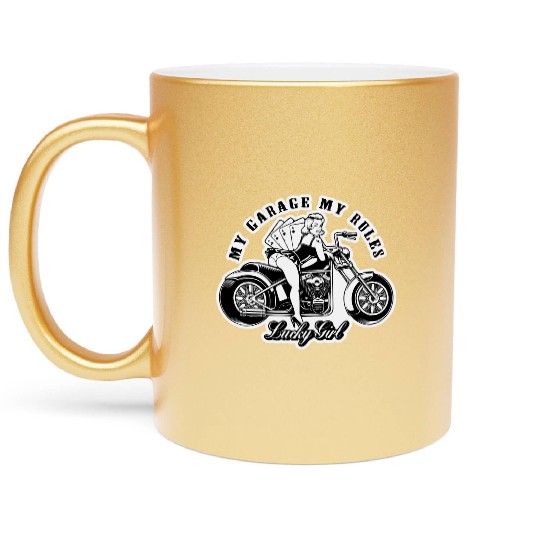 My Garage My Rules Pinup LIKE US ON FACEBOOK # Metallic Mugs