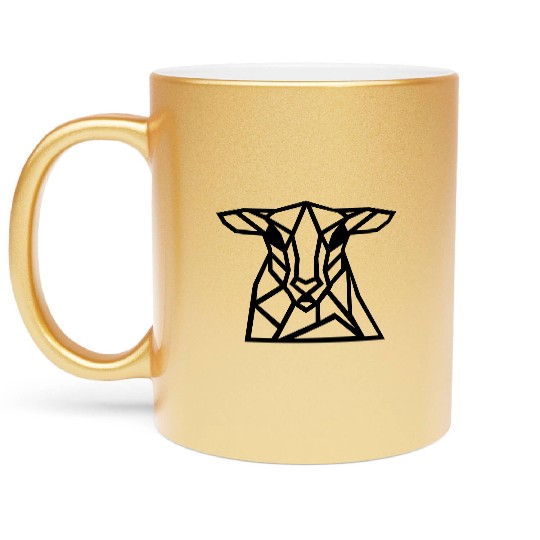 Shepherd's Geo-Flock: Modern Designs Inspired Metallic Mugs
