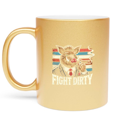 Mobster Gangster Mafia Organized Crime Boss Metallic Mugs