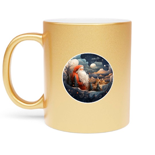 Welcome to the North Pole Metallic Mugs