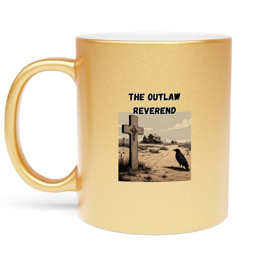 The Outlaw Reverend, Crow And Cross Metallic Mugs