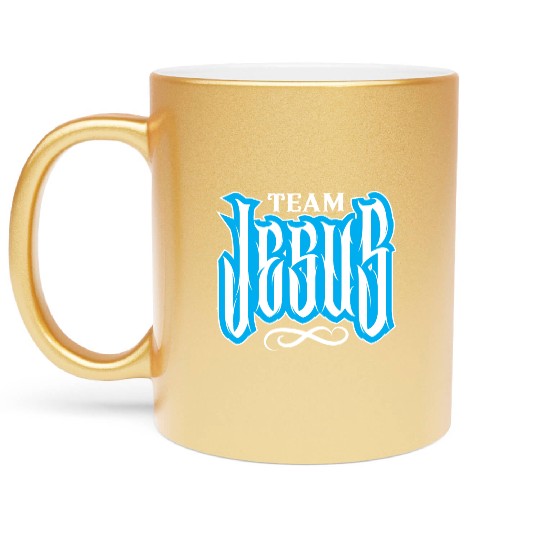 Team Jesus Love Jesus Christian Christmas Metallic Mugs