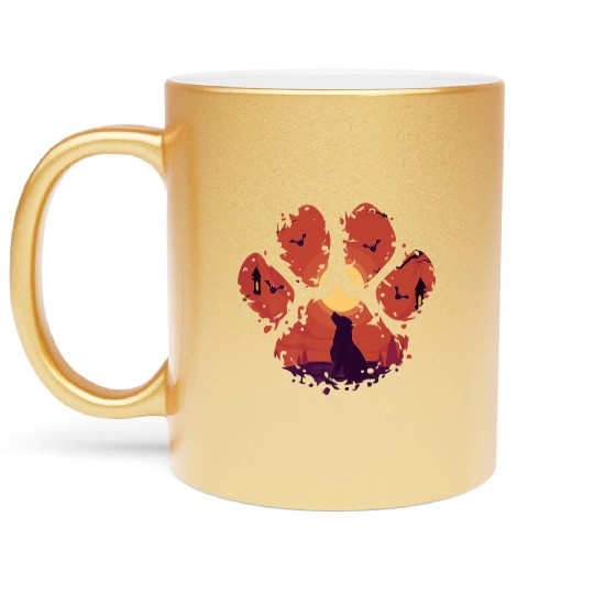 Groovy Senior Mom Class of 2025 Back To School Gra Metallic Mugs